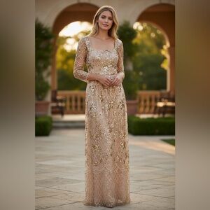 Marchesa Notte New Embellished Tulle Gown Size 12